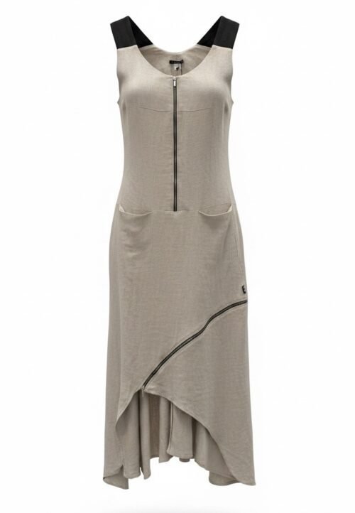 SL8702NJ linine suknele sarafanas